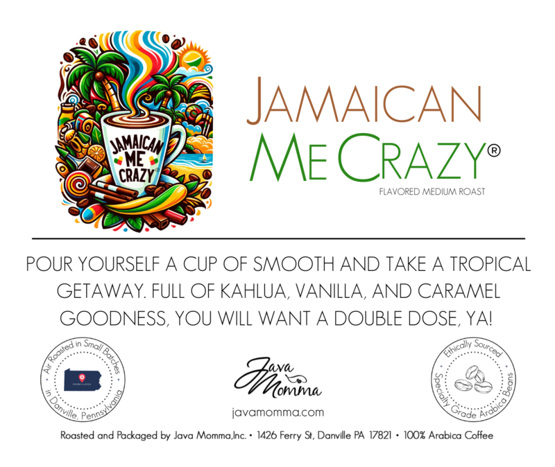 Jamaican Me Crazy® Flavored Coffee: Auto Drip / Regular / 1/2 pound