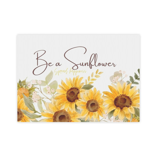 Be a Sunflower Canvas Photo Tile