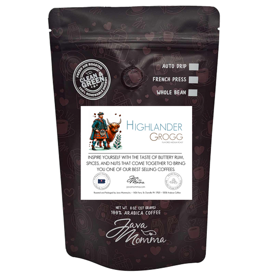 Highlander Grogg Flavored Coffee: Auto Drip / Regular / 1/2 pound