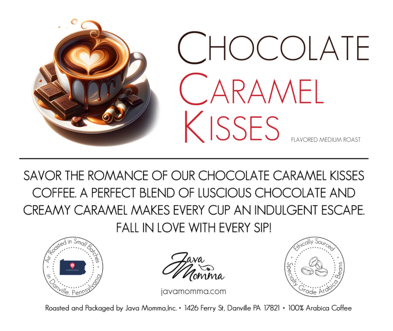 Chocolate Caramel Kisses Flavored Coffee: Auto Drip / Regular / 1/2 pound