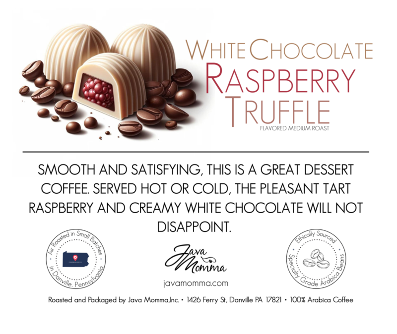 White Chocolate Raspberry Flavored Coffee: Auto Drip / Regular / 1/2 pound