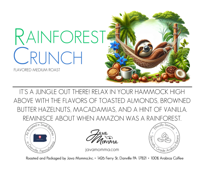 Rainforest Crunch Flavored Coffee: Auto Drip / Regular / 1/2 pound