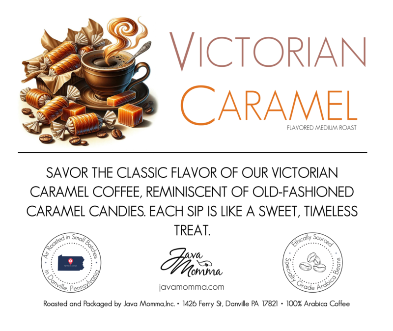 Victorian Caramel Flavored Coffee: Auto Drip / Decaffeinated / 1/2 pound