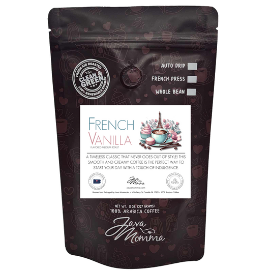 French Vanilla Flavored Coffee: Auto Drip / Regular / 1/2 pound