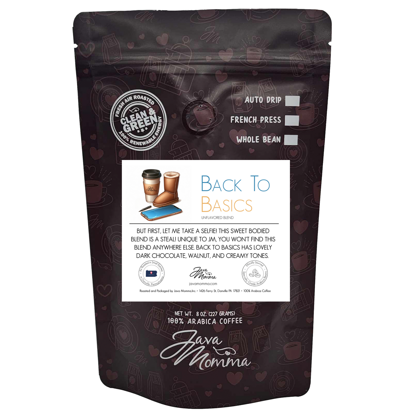 Back to Basics Coffee: Auto Drip / Decaffeinated / 1/2 pound