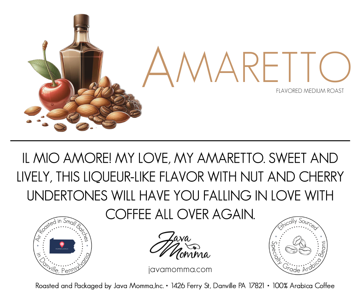 Amaretto Flavored Coffee: Auto Drip / Decaffeinated / 1/2 pound