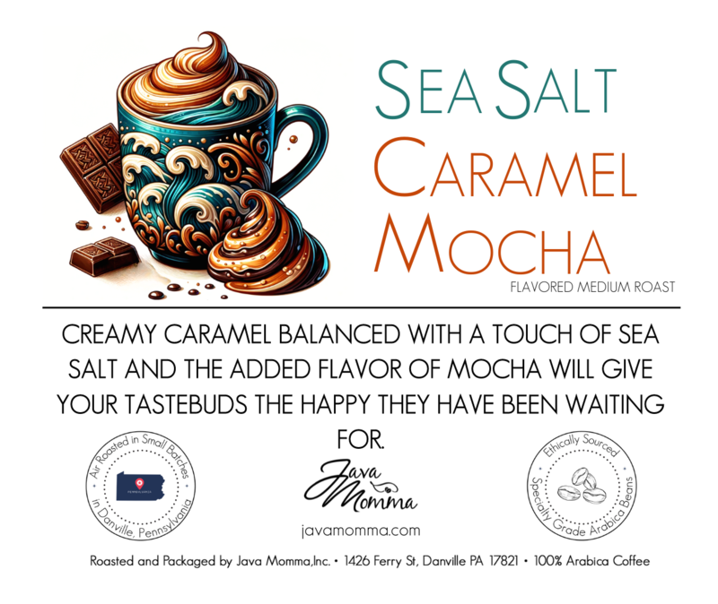 Sea Salt Caramel Mocha Flavored Coffee: Auto Drip / Regular / 1/2 pound