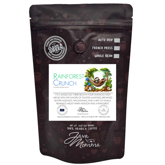 Rainforest Crunch Flavored Coffee: Auto Drip / Regular / 1/2 pound