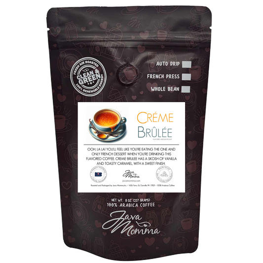 Crème Brûlée Flavored Coffee: Auto Drip / Regular / 1/2 pound