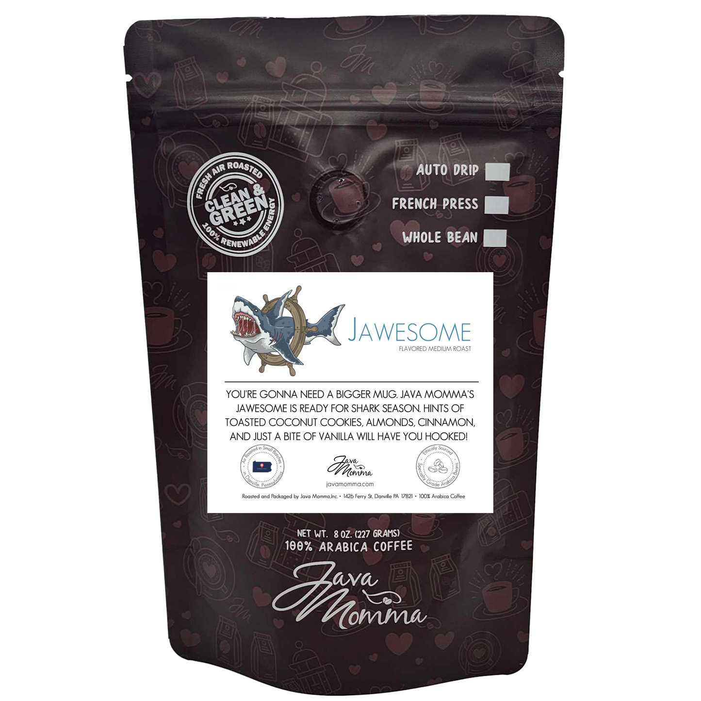 Jawesome Flavored Coffee: Auto Drip / Regular / 1/2 pound